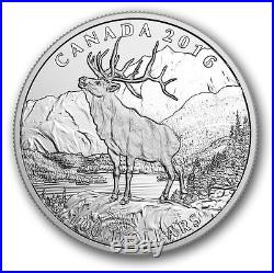 $100 2016 THE ELK 1OZ Pure Silver Proof Coin Canada