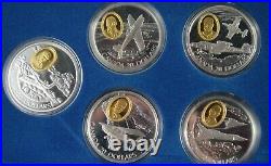 10 Coin Aviation Series Sterling Silver Set With 24-Karat Gold RCM