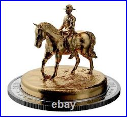 10 oz. Pure Silver Gold-Plated Sculpture Coin The RCMP Musical Ride
