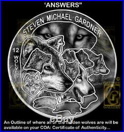 12 WOLVES 1oz SILVER 2019 Limited Coin+Free 1oz SILVER Howling WOLF Privy CANADA