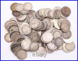 158x King George V Canada 5 cents silver coins 158-coins all damaged