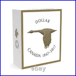 1867-2017 $1 Big Coins Goose 5 oz. Pure Silver Coin Royal Canadian Mint