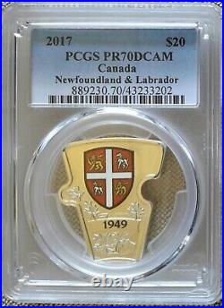1867-2017 Puzzle Coin Canada 150 Confederation $310 1/2-Kg Silver PCGS PR70/PR69