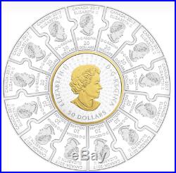 1867-2017 Puzzle Coin Canada 150 Confederation $310 1/2-Kilo Pure Silver Coin