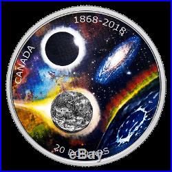 1868-2018 Royal Astronomical Society of Canada $20 Pure Silver Coin with Meteorite