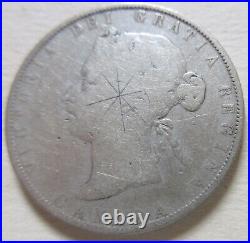 1871 Canada Silver Half Dollar Coin. (RJ50)