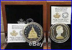 1876-2016 Renewed Pure Silver Dollar 2OZ Coin Library Parliament, Gold-Plated