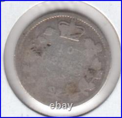 1884 Canada Silver Ten Cent Coin