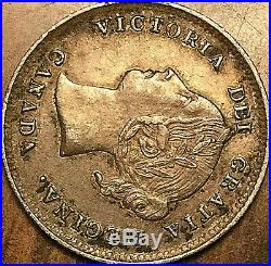 1885 CANADA SILVER 5 CENTS COIN Large 5 Fantastic example