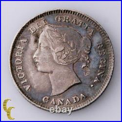 1894 Canada 5 Cents Silver Coin In XF KM# 2