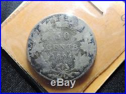1894 H4 50 Cent Coin Canada Victoria Fifty Cents. 925 Silver G Grade Key Date