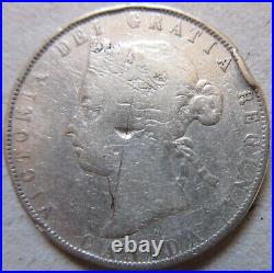 1899 Canada Silver Half Dollar Coin. KEY DATE Victoria Fifty Cents (RJ144)