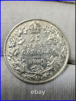 1906 Large Crown Canadian. 25 Coin Pristine Condition. 925 Silver