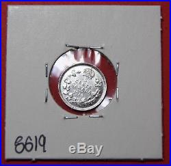 1915 Canada 5 Cents Silver Coin 8619 $200 AU Tough Date