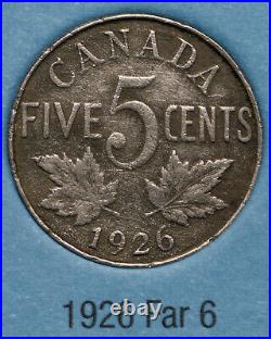 1922-1969 Canada 5 Cents Set in Whitman Folder Near-Complete