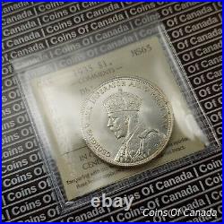 1935 Canada $1 Silver Dollar Coin ICCS MS 65 Double XXV WOW! #coinsofcanada