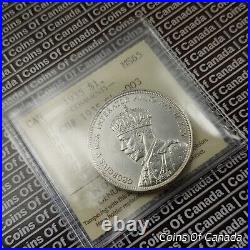 1935 Canada $1 Silver Dollar Coin ICCS MS 65 Obverse 3 Die Crack #coinsofcanada
