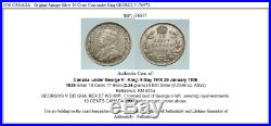 1936 CANADA Original Antique Silver 10 Cents Coin under King GEORGE V i76971