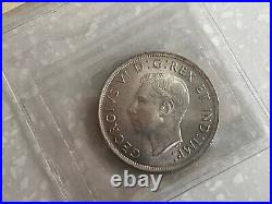 1937 $1 Canada Silver Dollar Coin ICCS MS-64