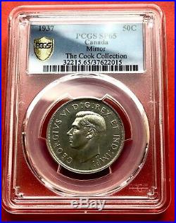 1937 Canada Silver Half Dollar 50 Cent Coin PCGS Mirror Specimen SP-65