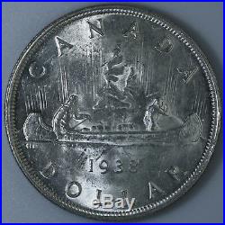 1938 Canada $1 Silver Dollar Nice Coin