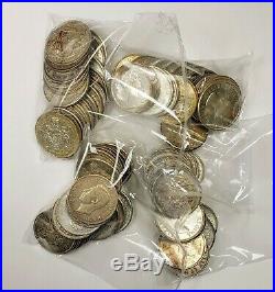 1940 1967 Canada Silver 50 Cents $10.00 Face Value 20 Coins Mixed 80%