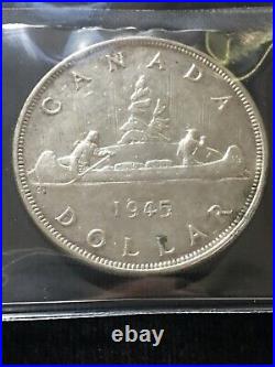 1945 Coin Mart Graded Canadian Silver Dollar EF-40