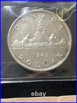 1945 Coin Mart Graded Canadian Silver Dollar EF-40