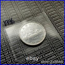 1946 Canada $1 Silver Dollar UNCIRCULATED Coin Full Waterlines #coinsofcanada