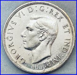 1947 Canada $1 Dollar Silver Coin Blunt 7 George VI