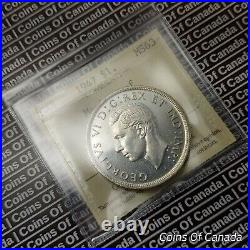 1947 Canada $1 Silver Dollar Coin ICCS MS 63 ML Maple Leaf #coinsofcanada