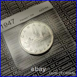 1947 Canada $1 Silver Dollar Coin Pointed 7 Dot Rare P7 Dot #coinsofcanada