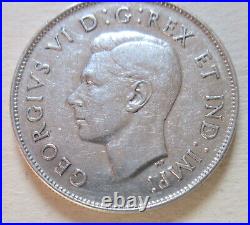 1947 ML Canada Silver Half Dollar Coin. KEY DATE (RJ993-996)