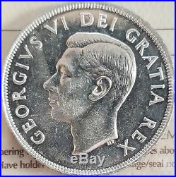 1948 CANADA $1 King George VI Silver Dollar Coin ICCS MS-60 THE KING Key Date