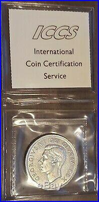 1948 CANADA $1 King George VI Silver Dollar Coin ICCS MS-60 THE KING Key Date