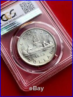 1948 Canada 1 Dollar Silver Coin One Dollar Key Date PCGS AU Detail