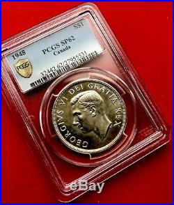 1948 Canada 1 Dollar Silver Coin One Dollar Specimen PCGS SP-62 RARE