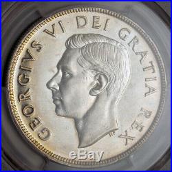 1948, Canada, George VI. Silver Dollar Coin. Key-Date w. Low Mintage! PCGS AU+