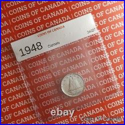 1948 Canada Silver 10 Cents Dime Coin with CAMEO Uncirculated #coinsofcanada