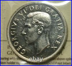 1948 Silver Dollar ICCS MS60 Sharp BU Coin Typical for Grade #XVS180 Key Date