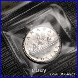1952 Canada $1 Silver Dollar Coin ICCS MS 60 WL 2/2 Rare Variety #coinsofcanada