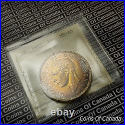 1952 Canada $1 Silver Dollar Coin ICCS MS-65 Beautiful Toning #coinsofcanada
