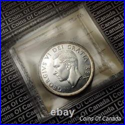 1952 Canada $1 Silver Dollar Coin ICCS PL 65 NWL No Waterline #coinsofcanada