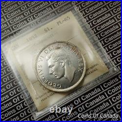 1952 Canada $1 Silver Dollar Coin ICCS PL 65 NWL RARE CAMEO #coinsofcanada