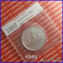 1952 Canada $1 Silver Dollar Coin SWL Short Water Line #coinsofcanada