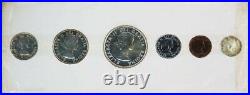 1954 Canada Silver Proof-like 6 Coin Original Mint Set Cellophane