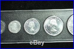 1955 Canada Silver Pl Set Original Prooflike Coins 6 Coin Set