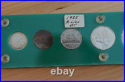 1955 Canada Silver Proof-Like Gem Set of 6 Coins in holder