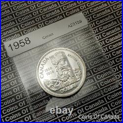 1958 Canada $1 Silver Dollar UNCIRCULATED Coin Stunning Coin! #coinsofcanada