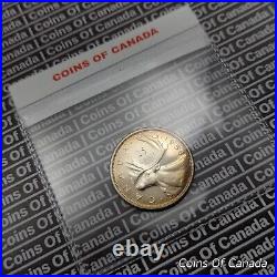 1958 Canada Silver 25 Cents Coin Uncirculated Rainbow Toning WOW #coinsofcanada